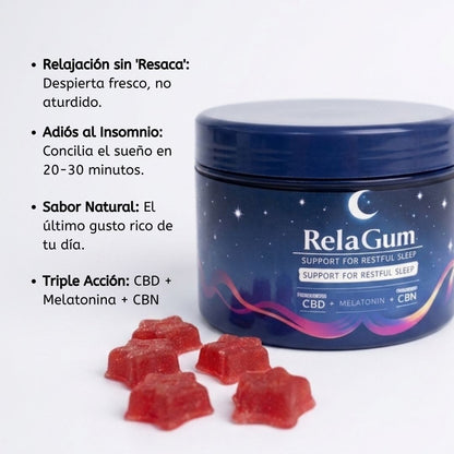 Gomas con melatonina y CBN para combatir el insomnio
